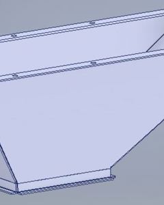 Outlet funnel K100 drive galv. M&M
